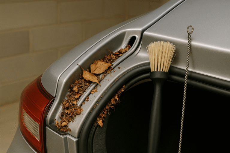 Jak udrożnić odpływ wody w samochodzie?